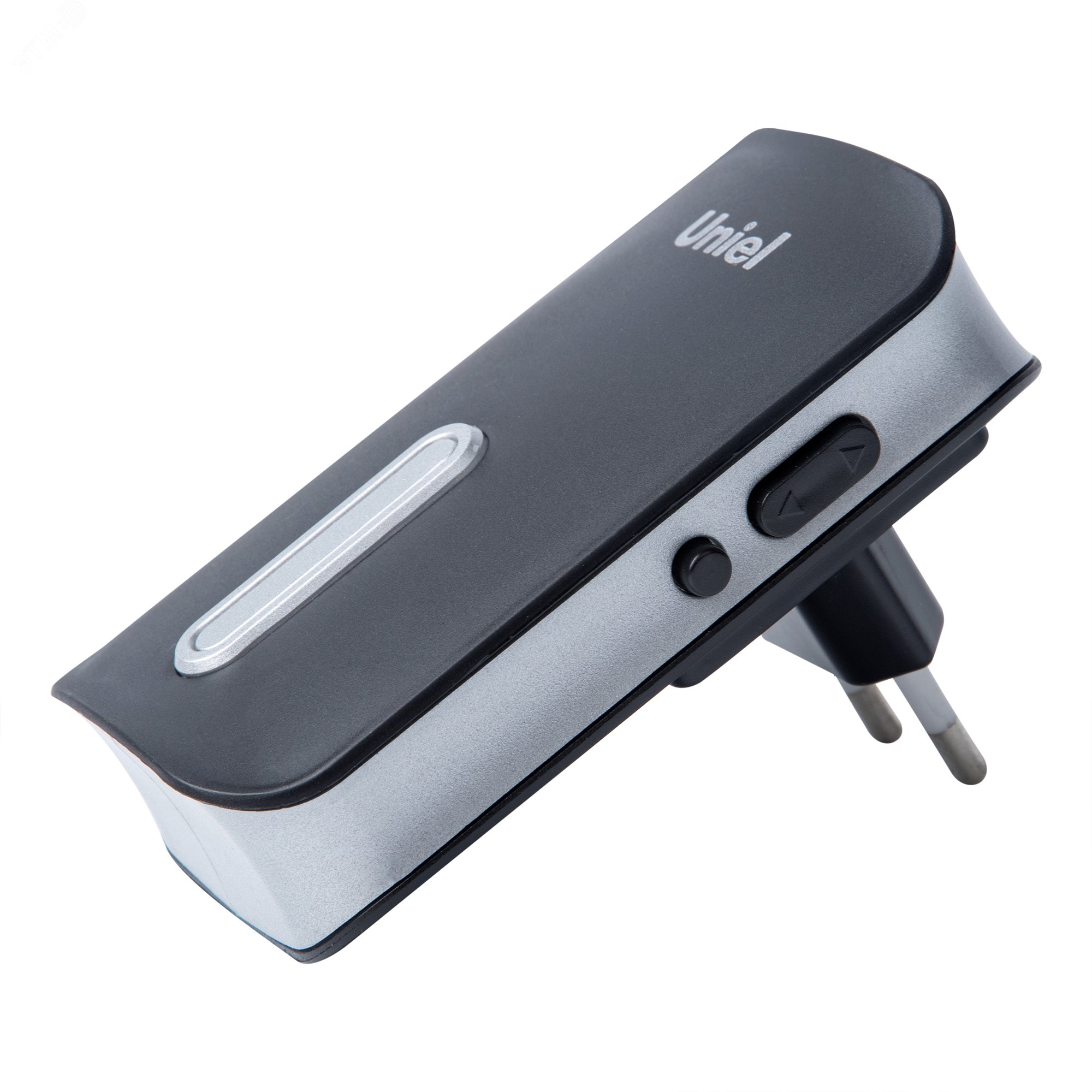 Изображение товара Электронный звонок 220В с радиусом действия 150 м Uniel черный