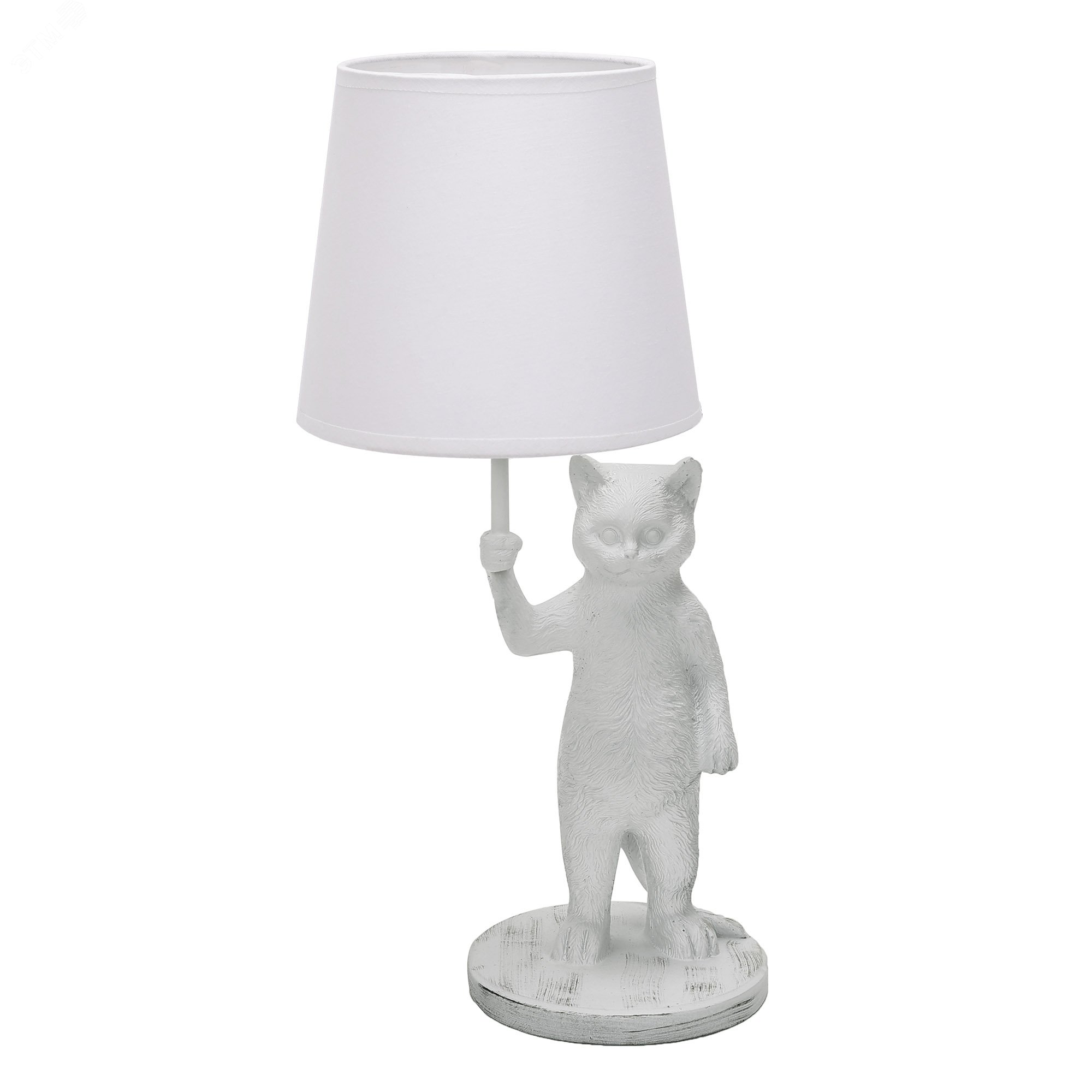 Изображение товара Светильник UML-B465 E14 WHITE настольный декоративный ''Кот'', под лампу Е14, 40W. Механический выключатель. белый (шт)