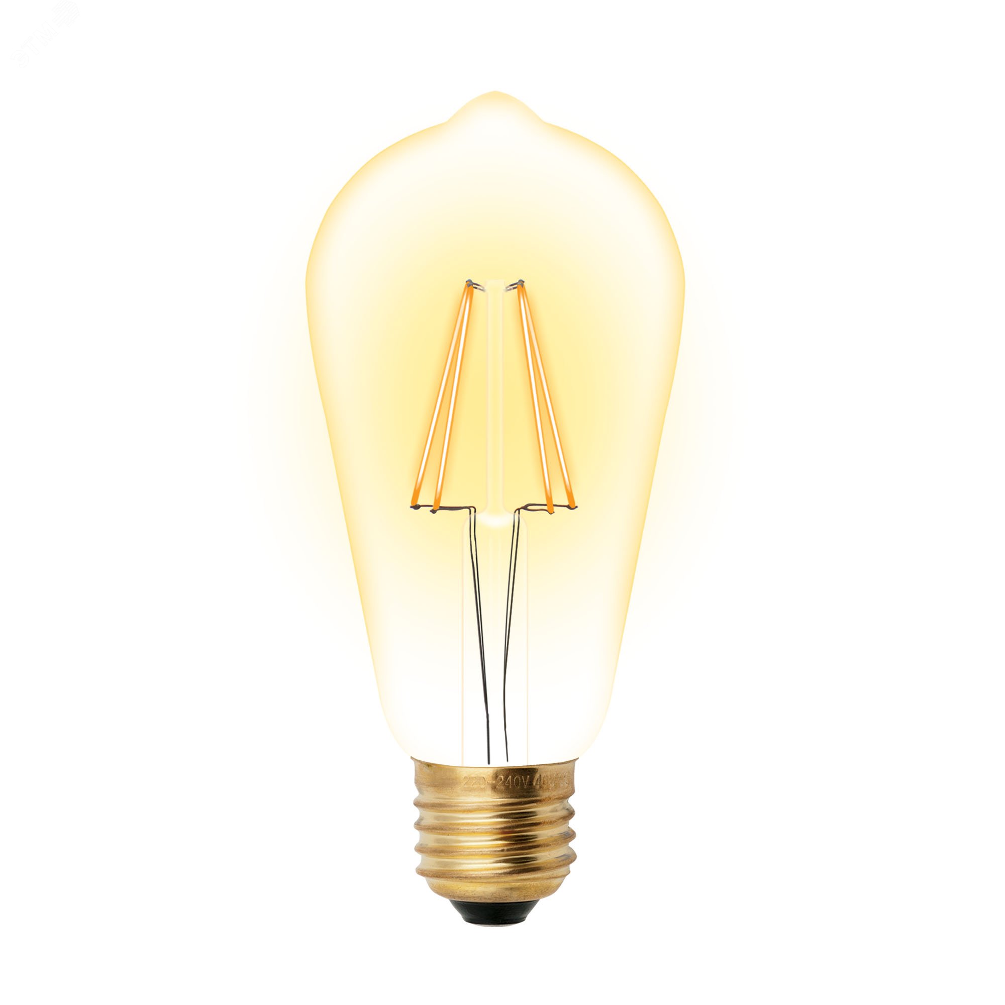 Лампа светодиодная декоративная LED 5вт 220-250В конус 450Лм Е27 2250К ...