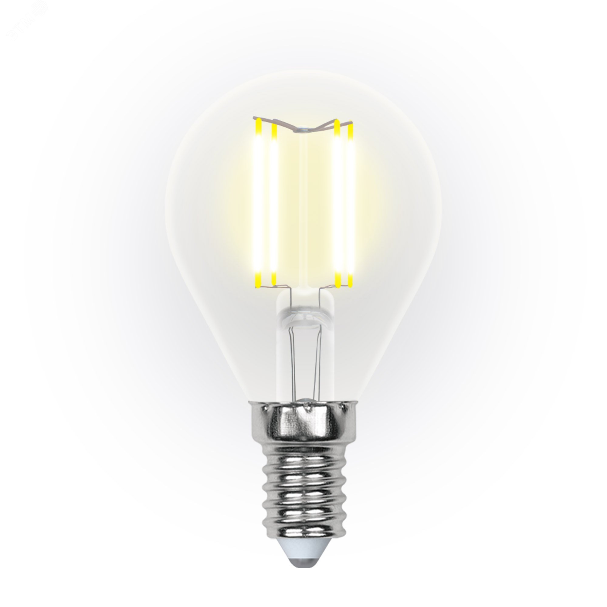 Лампа светодиодная LED 5вт 200-250В шар диммируемый 450Лм Е14 3000К Air филамент UL-00002866 Uniel - превью