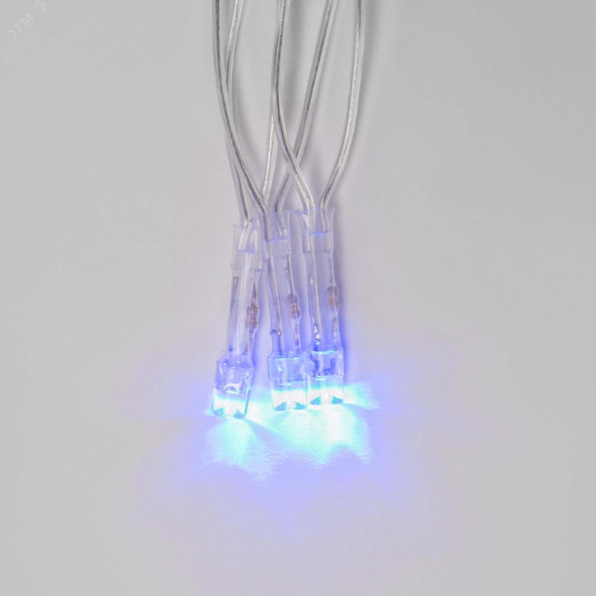 Гирлянда светодиодная 10м 100 светодиодов Синий свет Провод прозрачный ULD-S1000-100/DTA BLUE IP20 UL-00007197 Uniel - превью 5