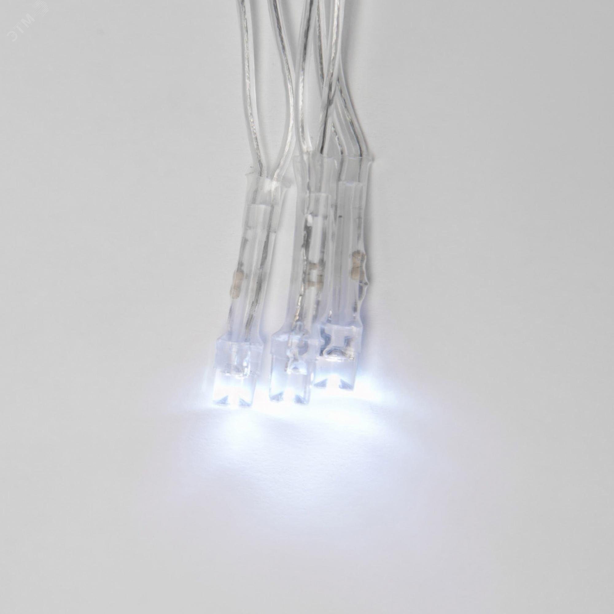 Гирлянда светодиодная 10м 100 светодиодов Белый свет Провод прозрачный ULD-S1000-100/DTA WHITE IP20 UL-00007201 Uniel - превью 4