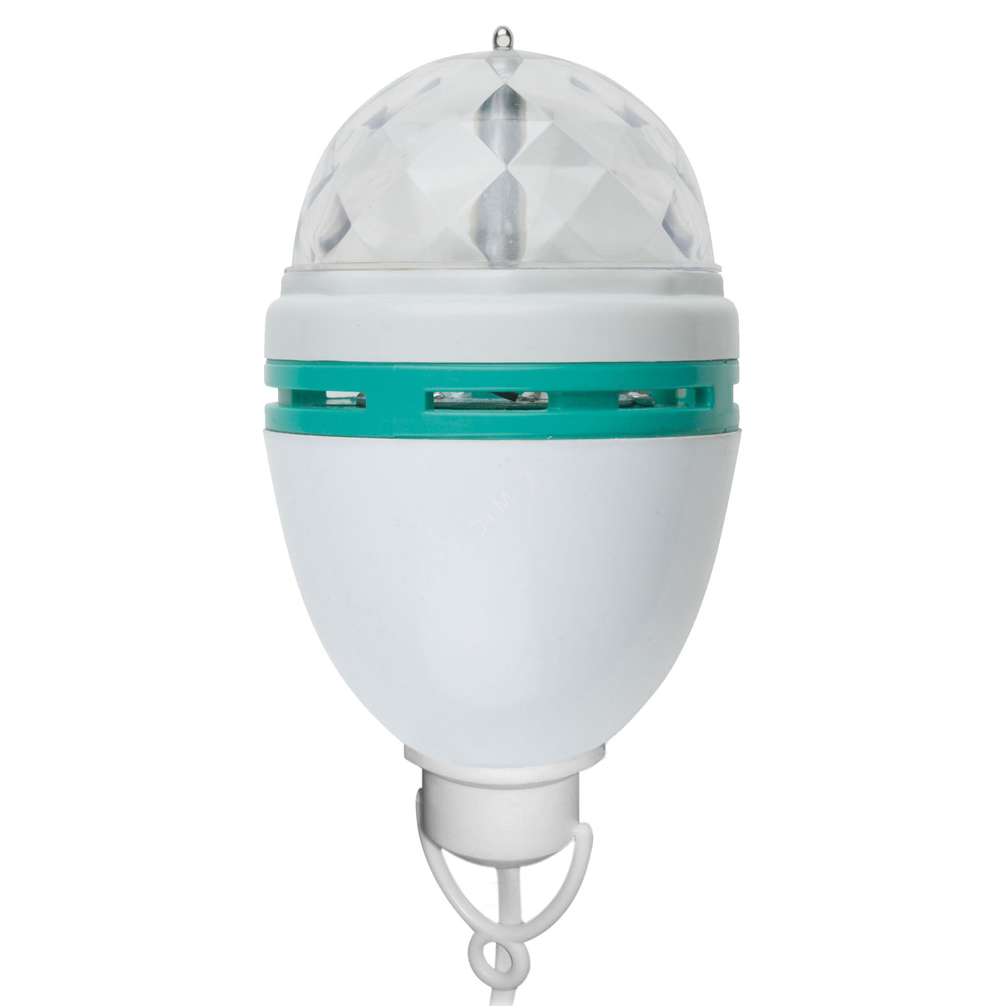 Светодиодный светильник-проектор ULI-Q303 2,5W/RGB WHITE Подвесной Серия DISCO, многоцветный ТМ VOLPE Кабель с вилкой, 220В Цвет корпуса - белый. UL-00000298 Uniel