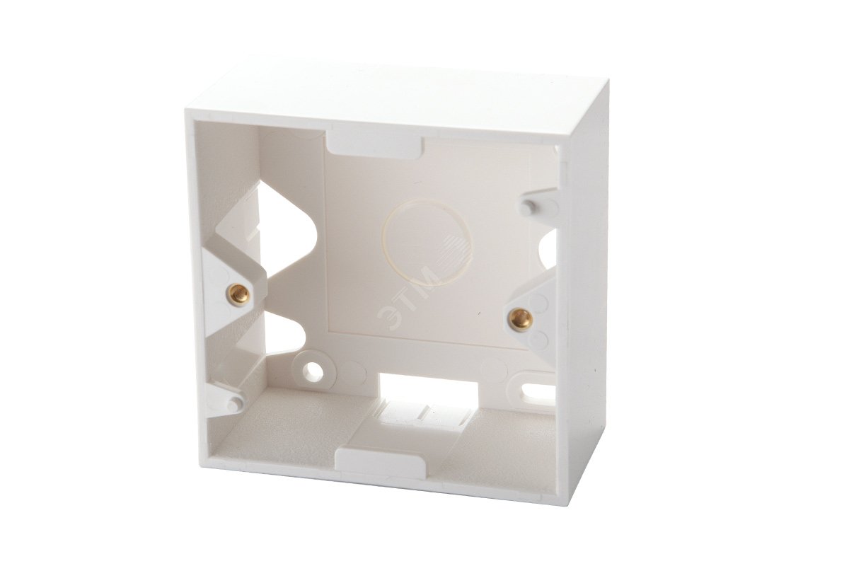 Коробка настенная для рамок серии 45 на 2 модуля 22.5х45.0 мм белая 12A-00-02WT Eurolan