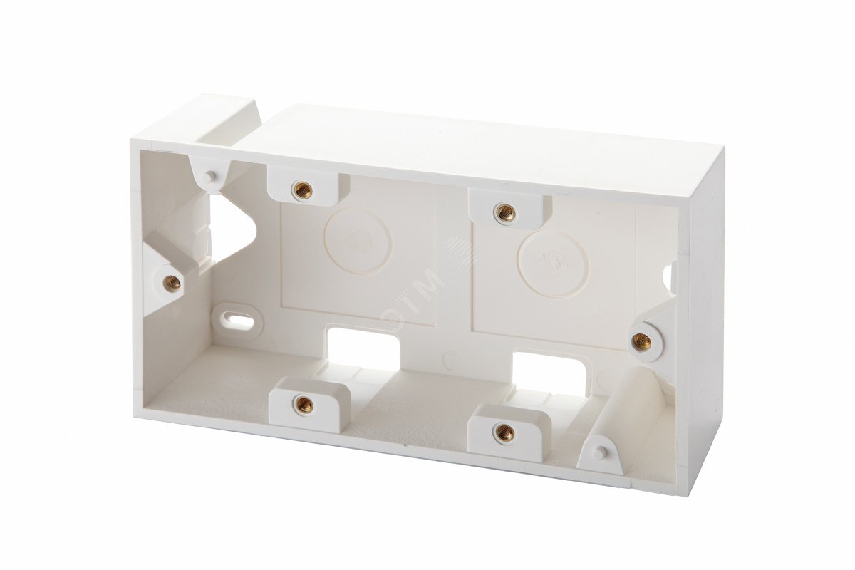 Коробка настенная для рамок серии 45 на 4 модуля 22.5х45.0 мм белая 12A-00-04WT Eurolan