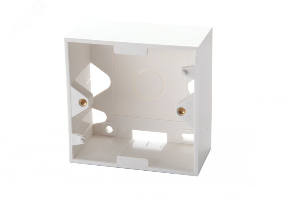 Изображение товара Коробка для рамок французский стандарт 2 модуля 45 x 22,5 мм, белый (шт)