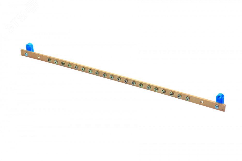 Изображение товара Шина заземления 500 мм с 20 точками и нагрузочной способностью 200А