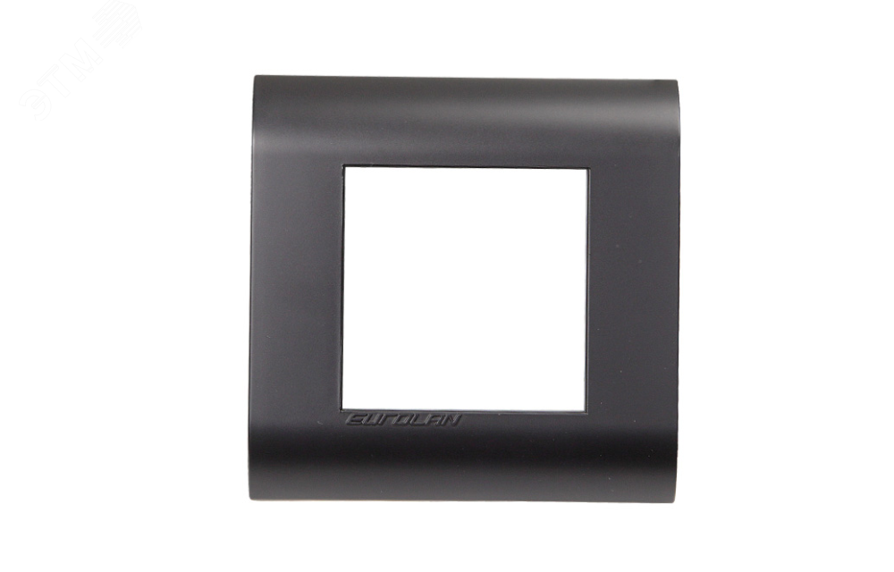 Изображение товара Рамка французский стандарт 2 модуля 45x22,5 мм графитовый черный