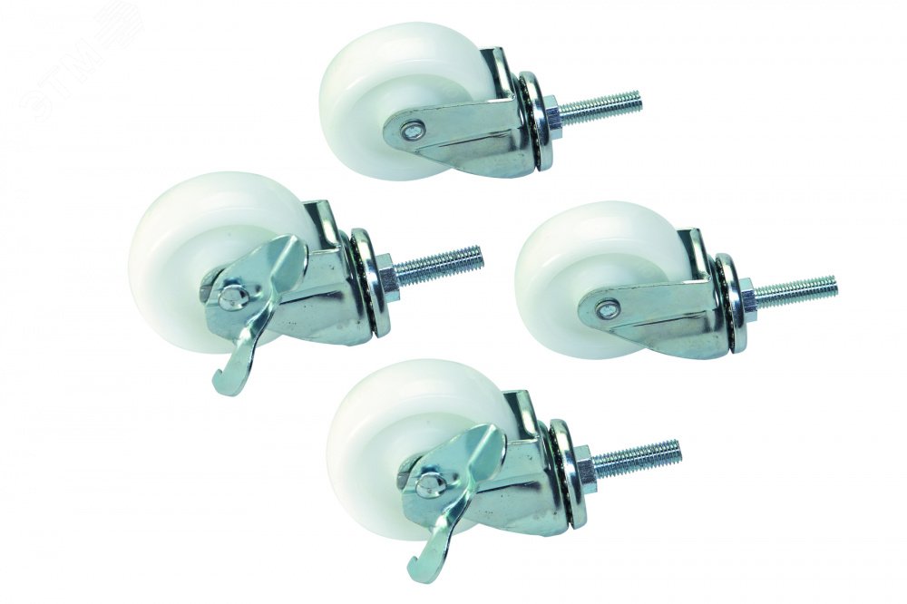 Изображение товара Комплект роликов для передвижения стоек и шкафов 4 шт. до 200 кг R300 F30