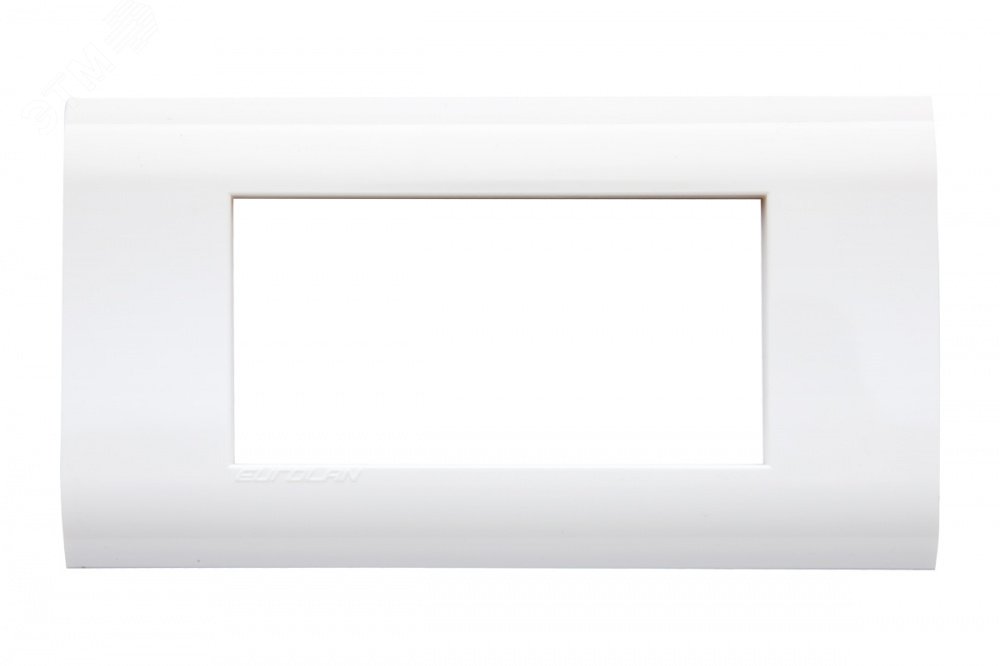 Изображение товара Рамка 4 поста серии 45 22.5x45.0мм белая Eurolan