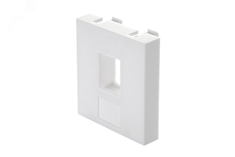 Изображение товара Адаптер 45 x 45 мм для 1 мультимедиа-модуля Keystone без шторки, белый (шт)