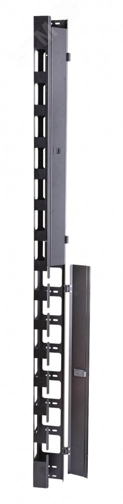 Организатор вертикальный с крышкой, 47U, S3000 (2 шт), для шкафов шириной 800 мм 60A-18-47-01-31BL Eurolan