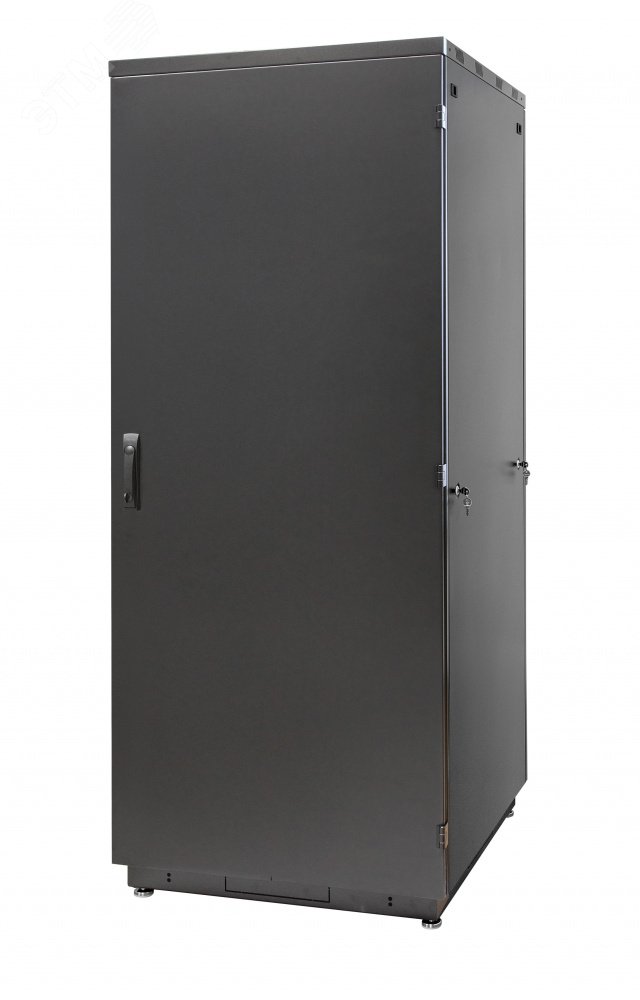 Шкаф телекоммуникационный напольный S3000 IP20 47U 2250х800х1000 (ВхШхГ) дверь металл черный 60F-47-8A-30BL Eurolan