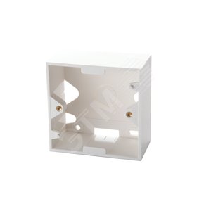 Коробка настенная для рамок серии 45 на 2 модуля 22.5х45.0 мм белая