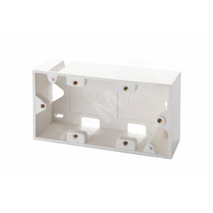Коробка настенная для рамок серии 45 на 4 модуля 22.5х45.0 мм белая