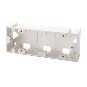 Коробка настенная для рамок серии 45 на 6 модулей 22.5х45.0 мм белая