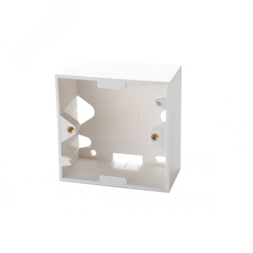 Изображение товара Коробка для рамок французский стандарт 2 модуля 45 x 22,5 мм, белый (шт)