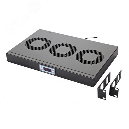 Изображение товара Вентиляционная панель с контроллером 1U с 3 вентиляторами (шт)