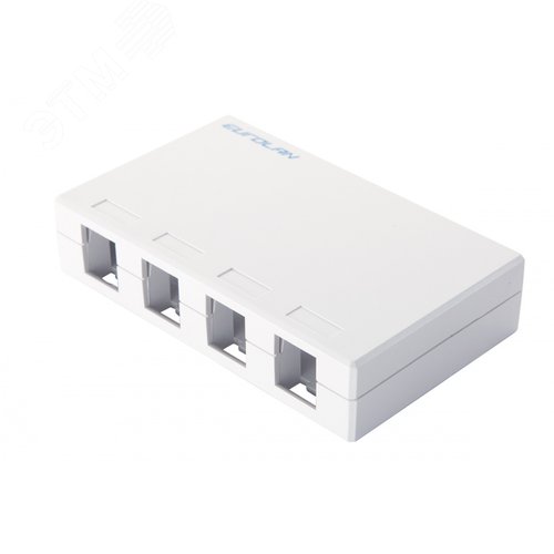 Изображение товара Коробка настенная 4-портовая под UTP модули Keystone белая (шт)