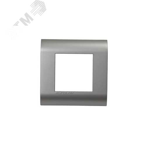 Изображение товара Рамка, французский стандарт 2 модуля 45 x 22,5 мм, серебристый (шт)