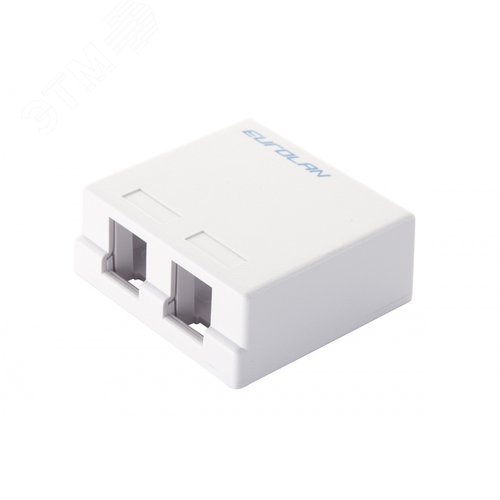 Изображение товара Коробка настенная 2-портовая под UTP модули Keystone белая (шт)