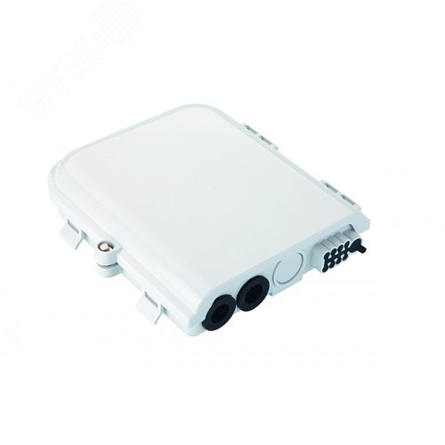 Изображение товара Бокс оптический настенный FTTx, IP65, 8 адаптеров, белый (шт)