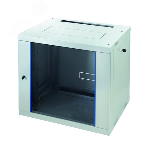 Изображение товара Шкаф настенный Racknet F30 15U 600 x 600, передняя дверь стеклянная, светло-серый (шт)