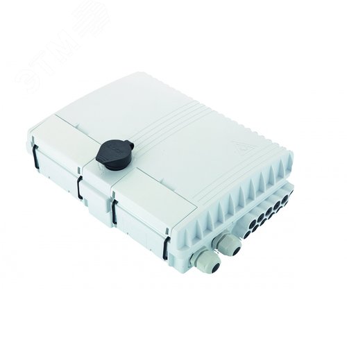 Изображение товара Бокс оптический настенный FTTx, IP65, 16 адаптеров, белый (шт)