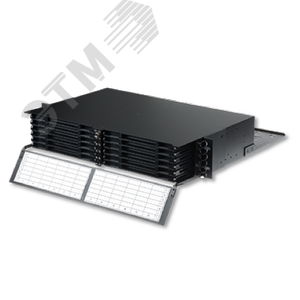 Изображение товара Панель оптическая HD 47M-30, 19 2U кассетная, 12 кассет, черный (шт)