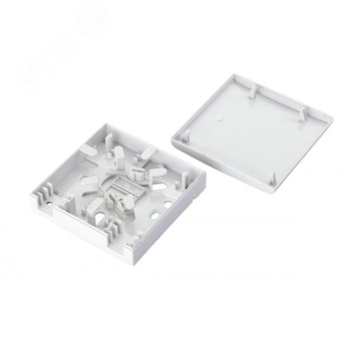 Изображение товара Коробка оптическая настенная 2-портовая, белый (шт)