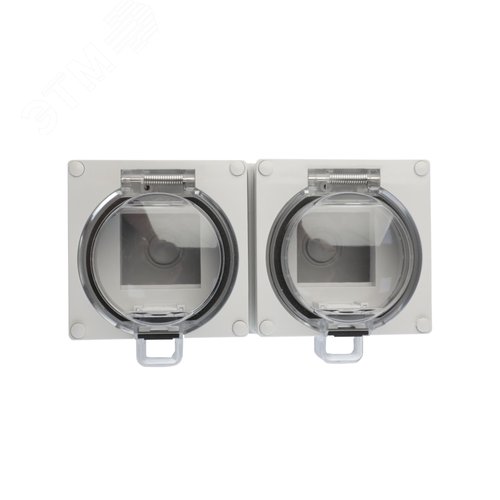 Изображение товара Коробка Industrial IP65, 4 модуля 45 х 22,5 мм, серый (шт)