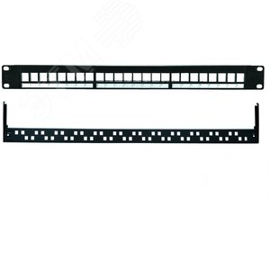Изображение товара Панель коммутационная 19' наборная UTP 1U 24 порта. черная (шт)