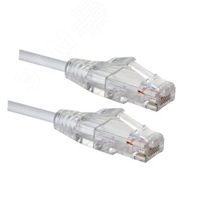 Изображение товара Патч-корд CAT6A SLIM-LINE U/UTP LSZH Белый 2м (шт)