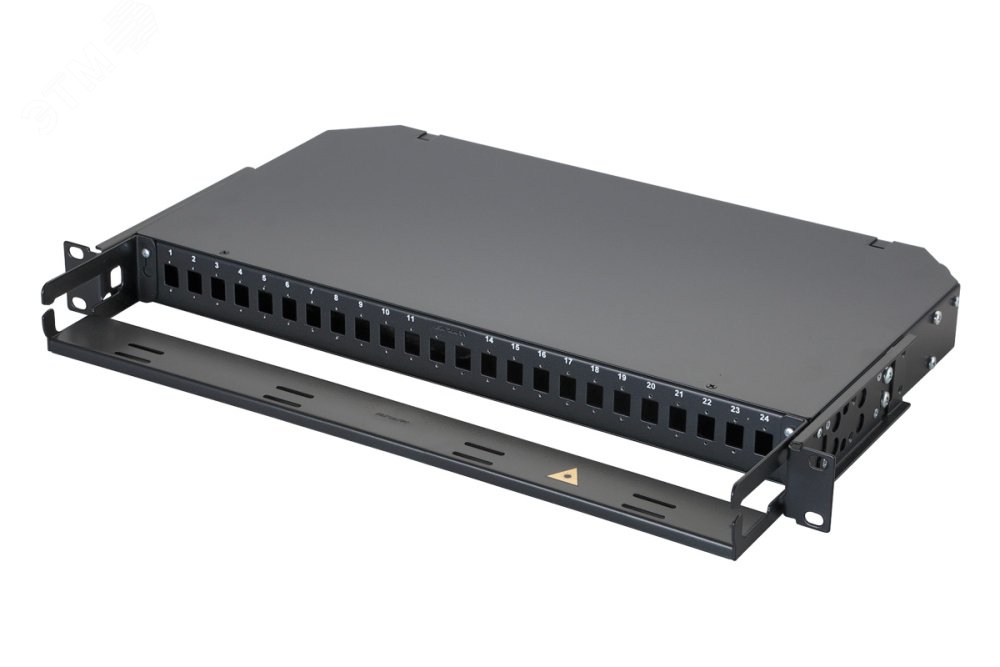Изображение товара Оптическая панель серии 47C-24-2L-00BL 1U 24 адаптера SC в стойку 19 дюймов