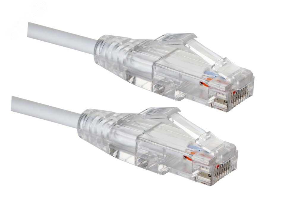 Изображение товара Патч-корд CAT6A SLIM-LINE U/UTP LSZH 2м Белый Eurolan