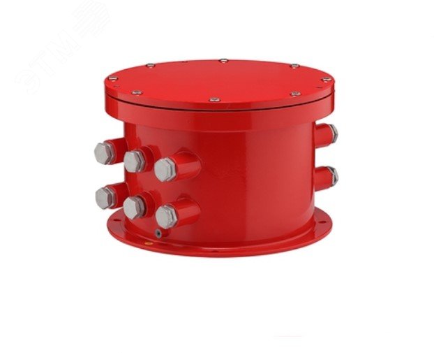 Коробка коммутационная взрывозащищенная           ККВ-07е-Ех-С-Р4-Б К3 (красный корпус), 12 выводов,без кабельных вводов ER013000000003-0000 Эридан - превью 2