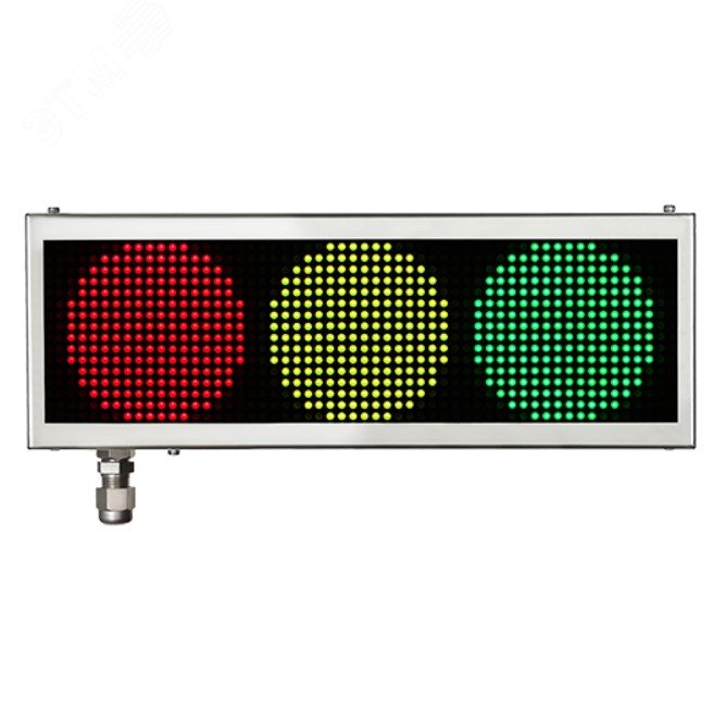 Оповещатель взрывозащищенный многоцветный         ЭКРАН-ИНФО-RGB-С-24VDC ''ПОЖАР'' (К/Ч/МН/С З), безкабельных вводов ER008000111098-0000 Эридан - превью 2
