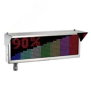 Оповещатель взрывозащищенный многоцветный         ЭКРАН-ИНФО-RGB-С-24VDC ''ПОЖАР'' (К/Ч/МН/С З), безкабельных вводов ER008000111098-0000 Эридан - 4