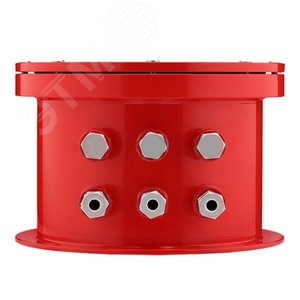 Коробка коммутационная взрывозащищенная           ККВ-07е-Ех-С-Р4-С О-БК3 (красный корпус), 12      выводов, со смотровым окном, без кабельных вводов ER013000000007-0000 Эридан - 3