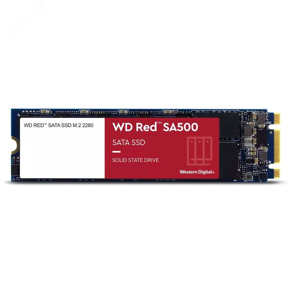 Изображение товара Накопитель SSD М.2 2280 2ТБ, WD RED, SATA III, 3D TLC NAND, 560/530 МБ/с (шт)