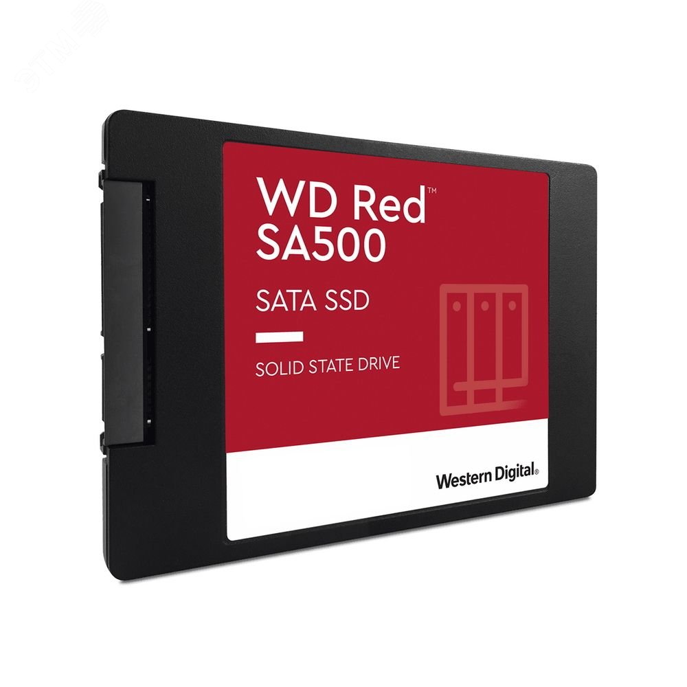 Изображение товара Накопитель SSD 2.5'', 1ТБ, WD Red SA500, SATAIII, MTBF 2M, 560/530 МБ/с (шт)