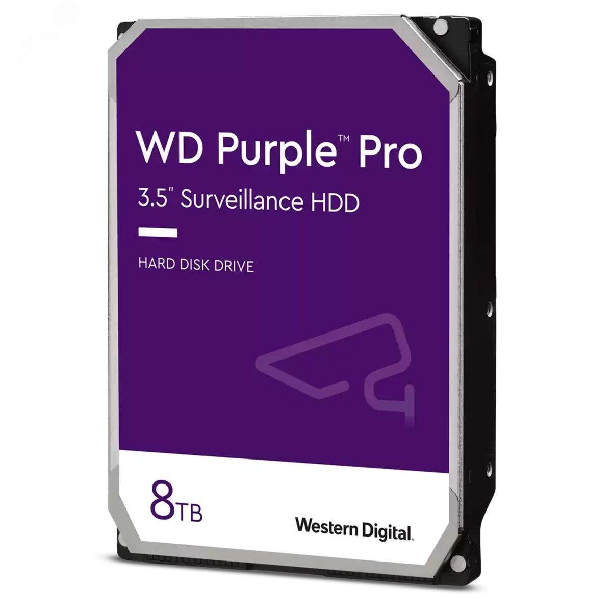 Изображение товара Жесткий диск Western Digital Purple 8TB SATAIII 3.5'' для видеонаблюдения