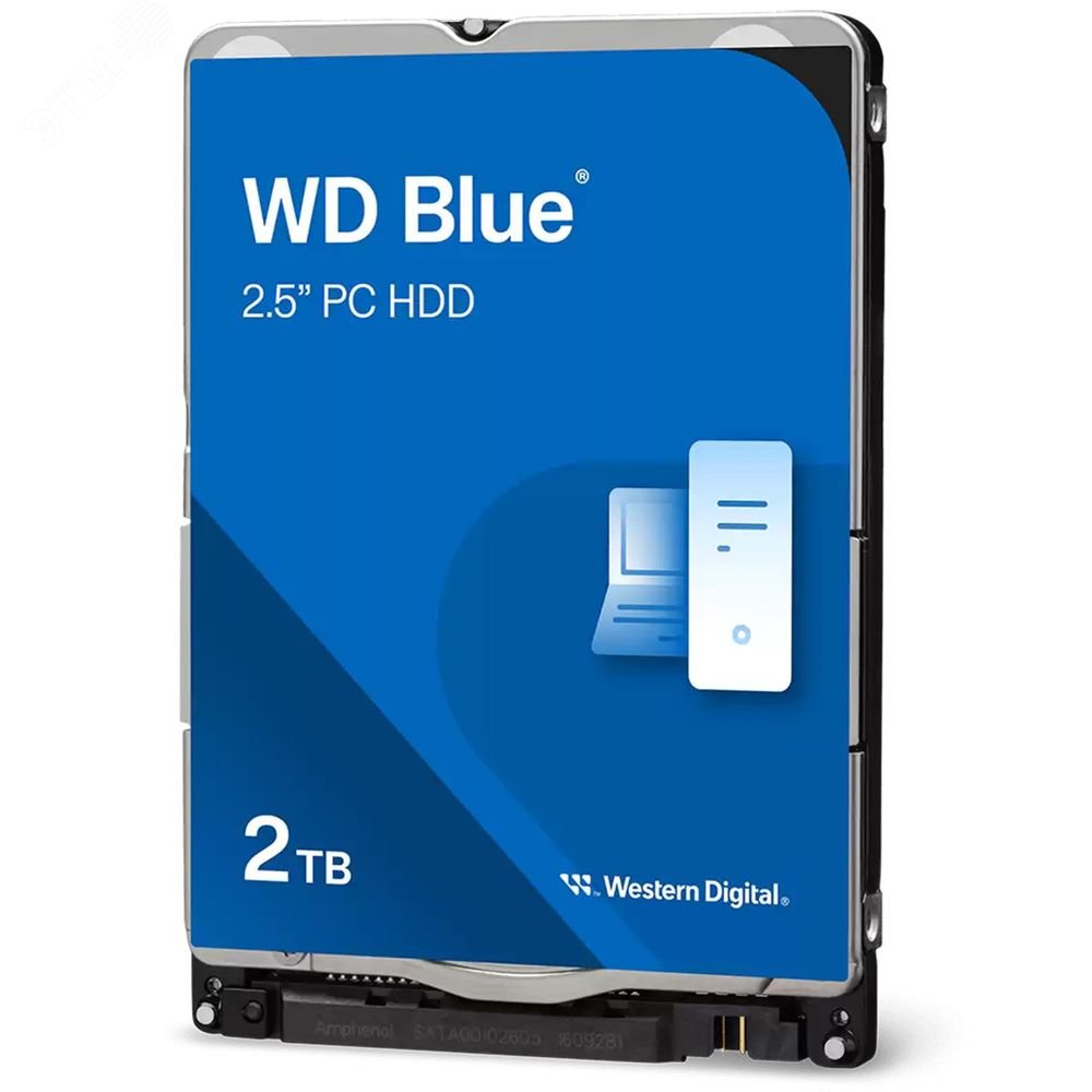 Изображение товара Жесткий диск 2TB Blue 2.5" SATAIII 5400 об/мин 128 МБ
