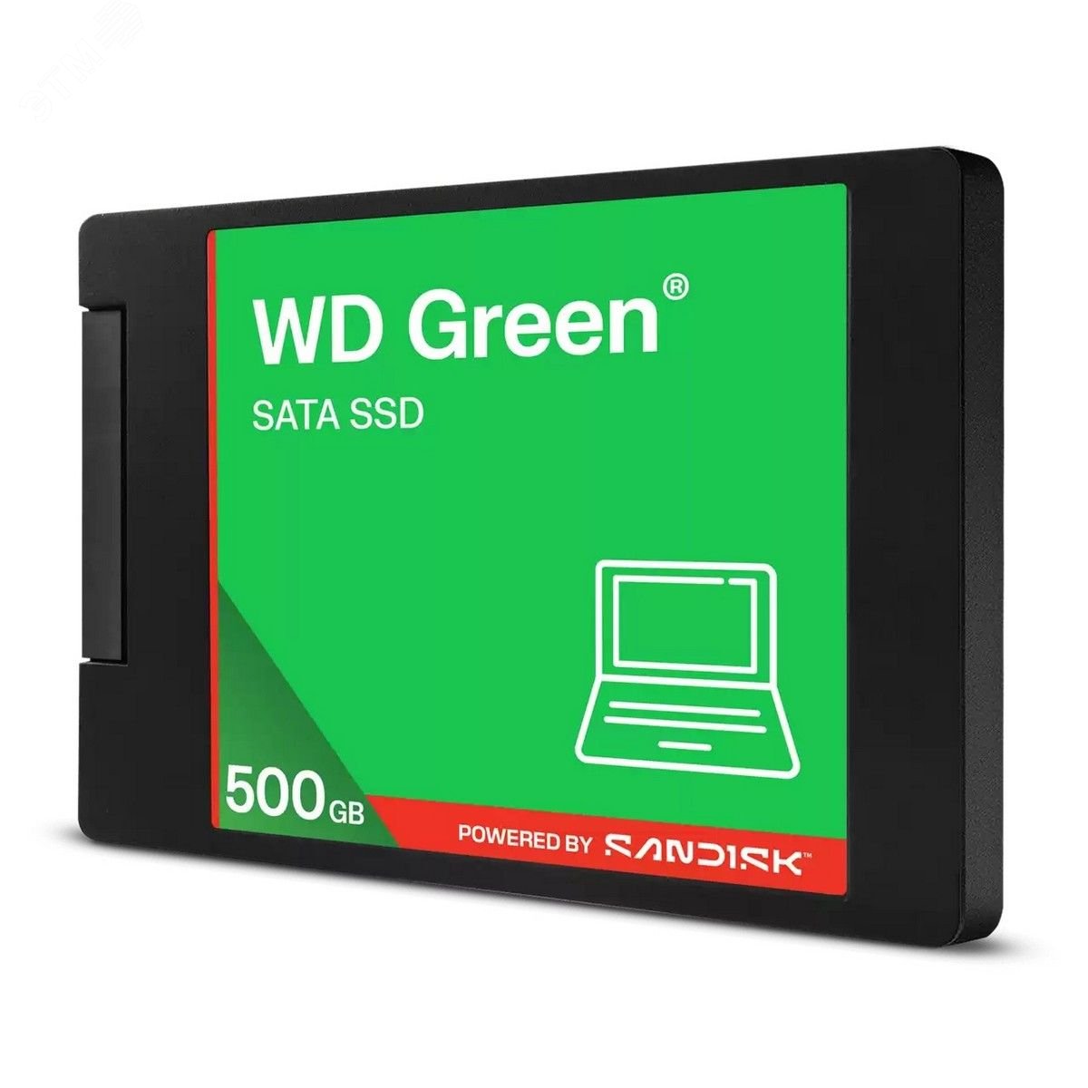 Изображение товара Накопитель SSD 2.5'' 500ГБ Green, SATAIII, 3D NAND TLC, 545/510 МБ/с (шт)