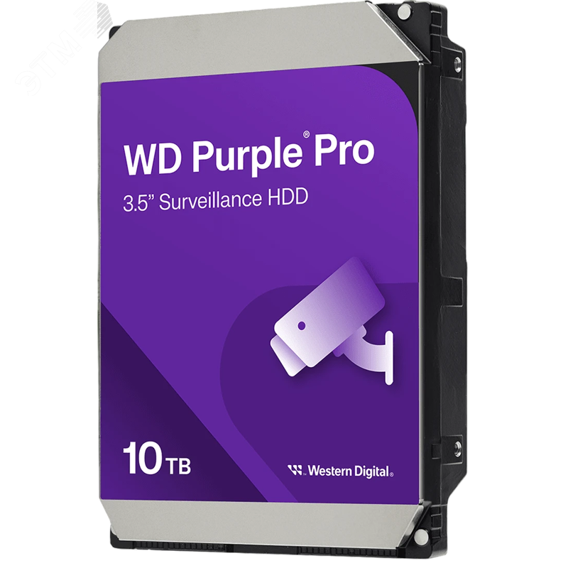 Изображение товара Жесткий диск 10TB Purple Pro 3.5'', SATAIII, 7200 об/мин, 512 МБ (шт)