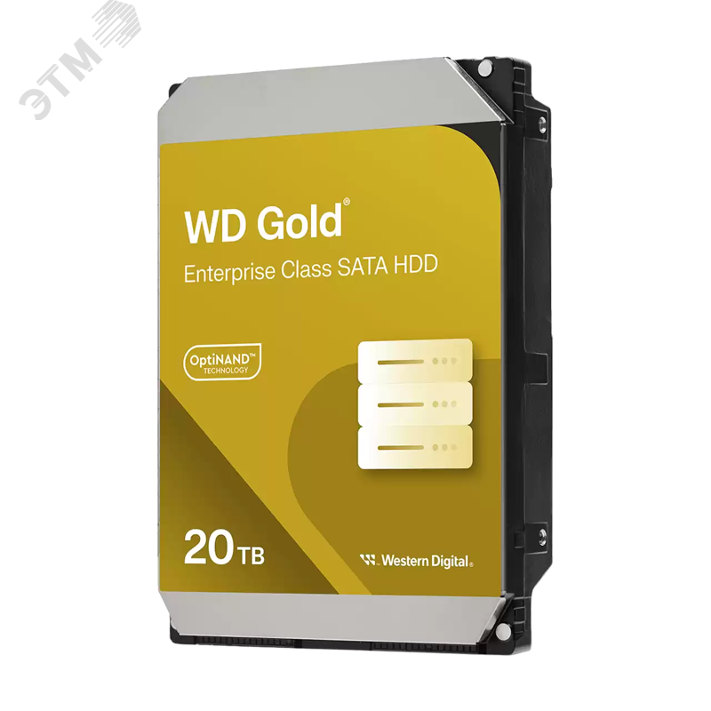 Изображение товара Жесткий диск 20TB Gold 3.5'', SATAIII, 7200 об/мин, 512 МБ (шт)