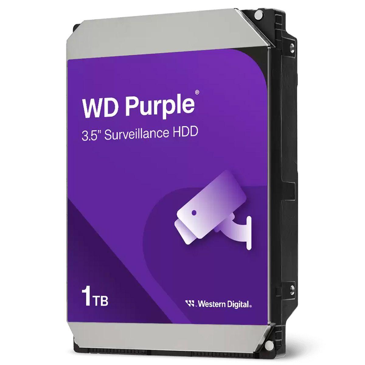 Жесткий диск 3.5'' 1 ТБ Purple, SATAIII, 5400 об/мин, 64 МБ