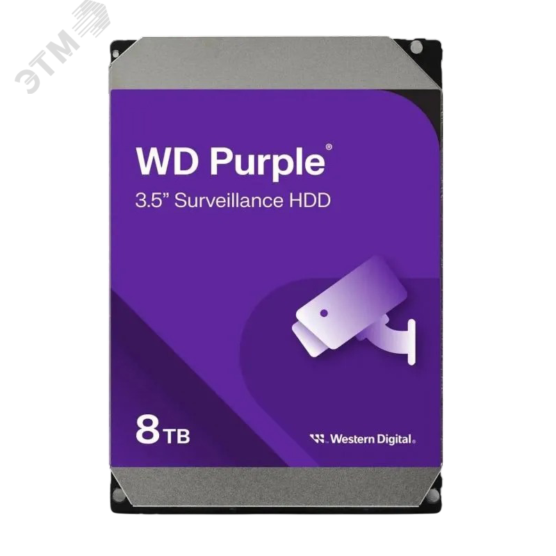 Изображение товара Жесткий диск 3.5'' 8 ТБ Purple, SATAIII, 5640 об/мин, 128 МБ (шт) Изображение товара Жесткий диск 3.5'' 8 ТБ Purple, SATAIII, 5640 об/мин, 128 МБ (шт)