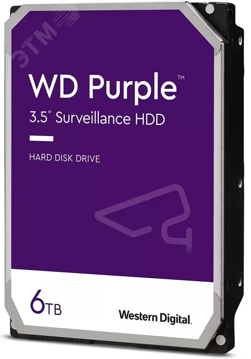 Жесткий диск 6TB Purple 3.5'', SATAIII, 5400 об/мин, 256 МБ артикул ...