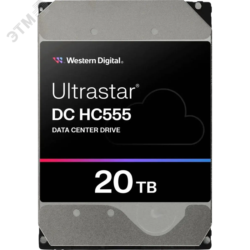 Изображение товара Жесткий диск 20ТБ Ultrastar DC HC555 3.5'', SATA III, 7200 об/мин, 512 МБ (шт)
